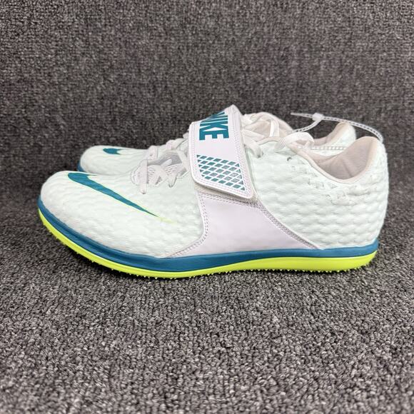 Nike Zoom High Jump HJ Elite White Gren Track Shoes Men’s Size 10.5 FZ9636-100 - Picture 4 of 8